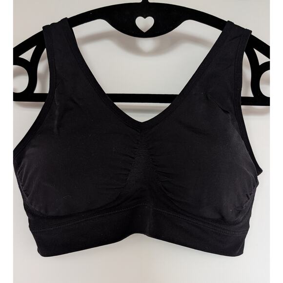 Wacoal B-Smooth Black Wirefree Bralette Bra 835275 Size 38 - Picture 2 of 6